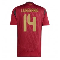 Maglia Calcio Belgio Dodi Lukebakio #14 Prima Divisa Europei 2024 Manica Corta